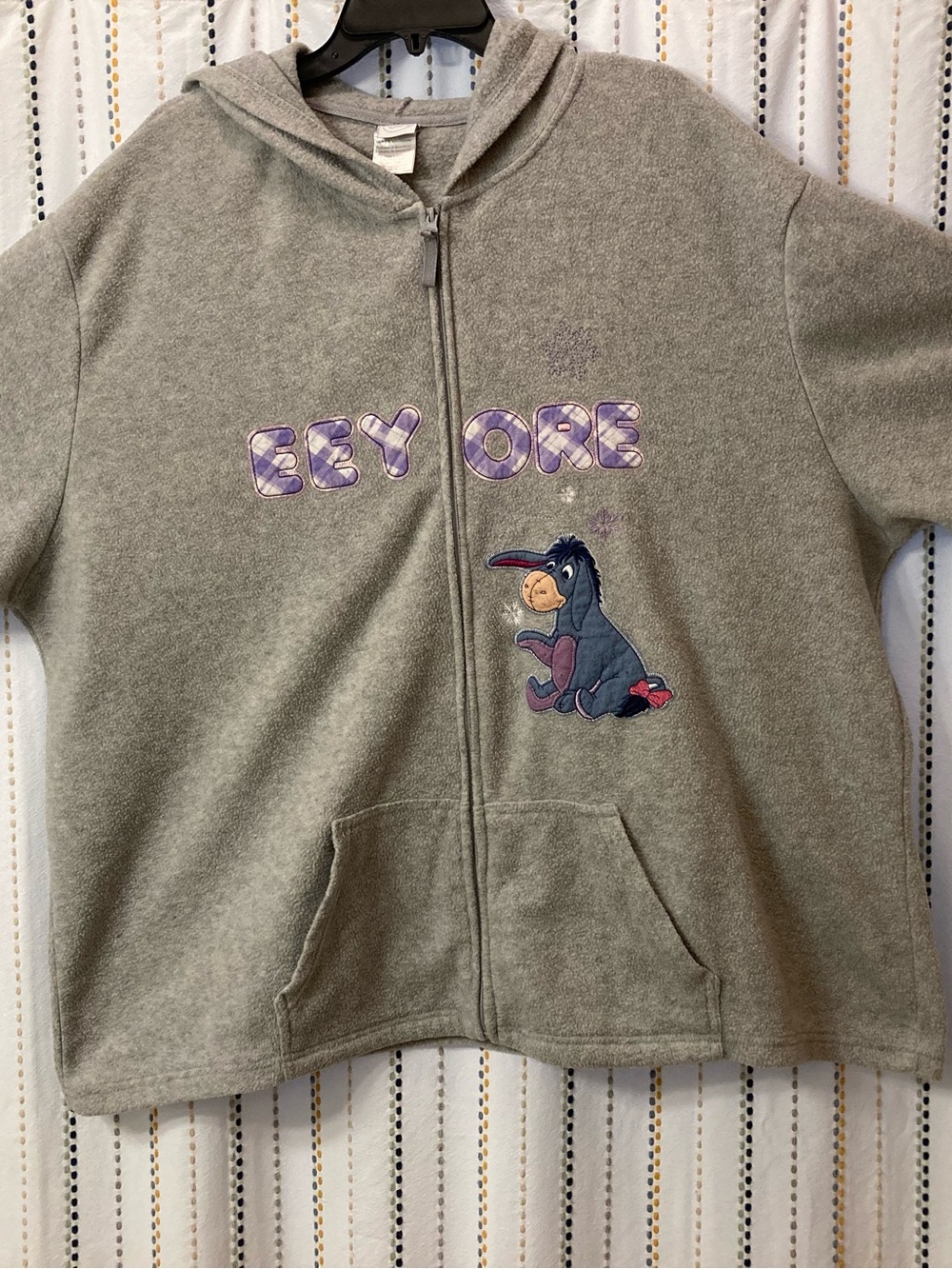 Disney Gray Eeyore Zip-Up Hoodie 4X
